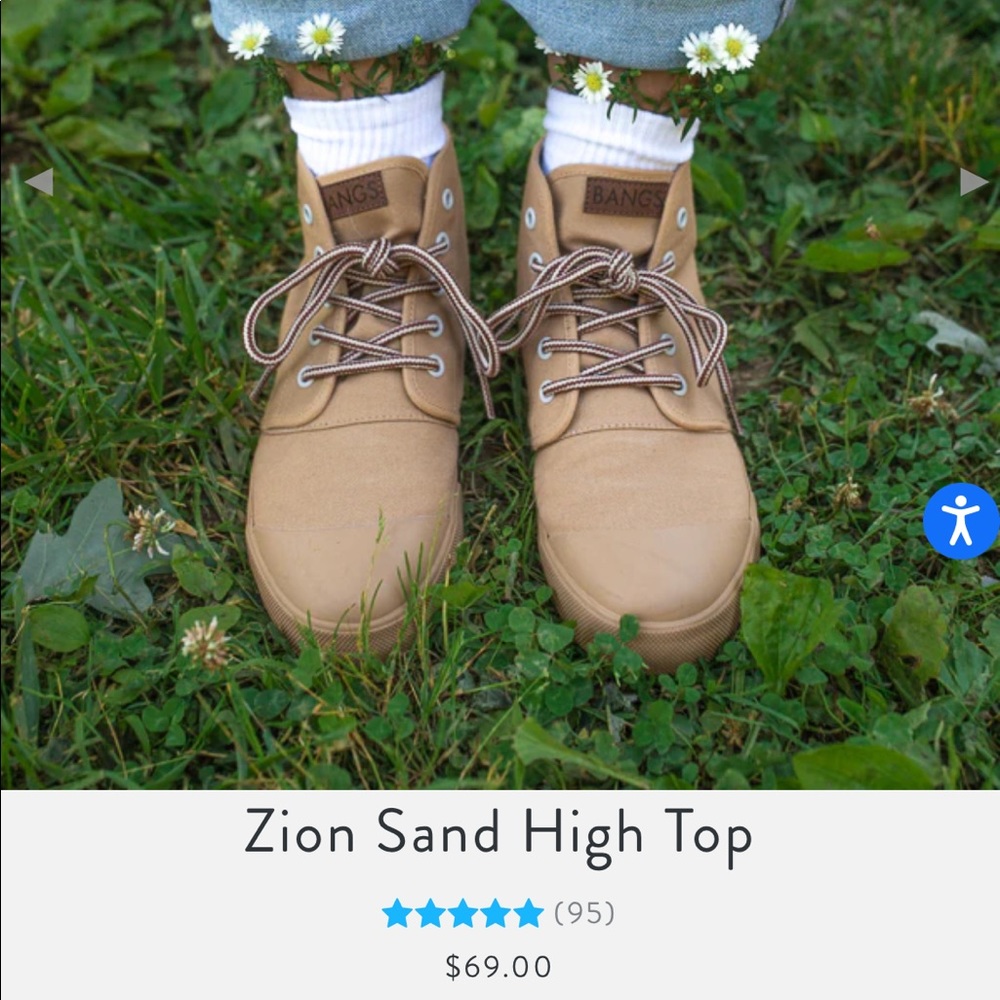 Bangs high top canvas sneakers
